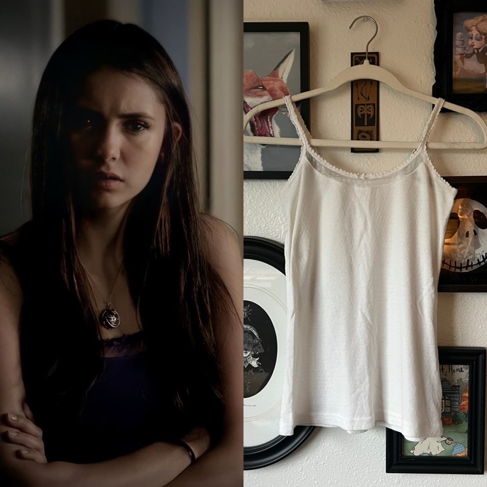 ALT lei lace pointelle camisole ASO elena gilbert